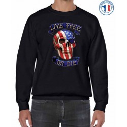 Sweat biker LIVE FREE OR DIE