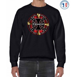 Bikers-Custom : Sweat biker CHOPPERS AND BONES