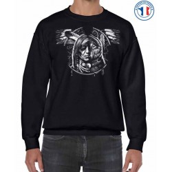 Bikers-Custom : Sweat biker WOLF SPIRIT