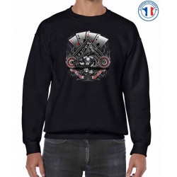 Bikers-Custom : Sweat biker LET IT RIDE