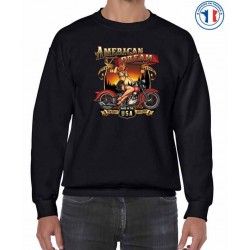 Bikers-Custom : Sweat biker AMERICAN DREAM