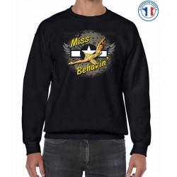 Bikers-Custom : Sweat biker MISS BEHAVIN