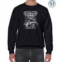 Bikers-Custom : Sweat biker AMERICA'S HIGHWAY