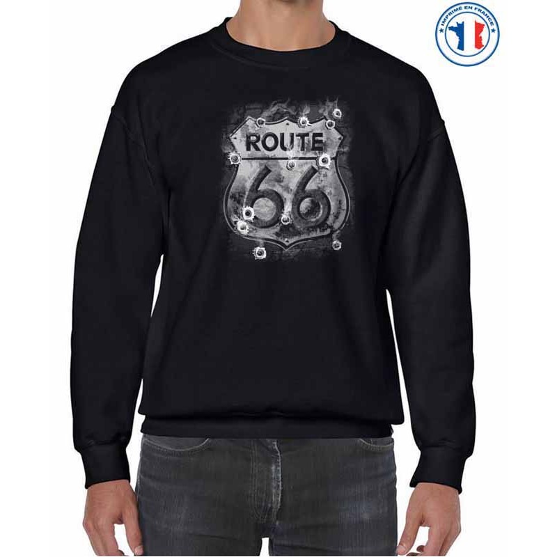 Bikers-Custom : Sweat biker OLD ROAD 66