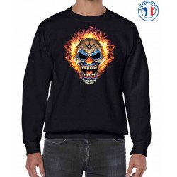 Sweat biker THE CLOWN FLAMING