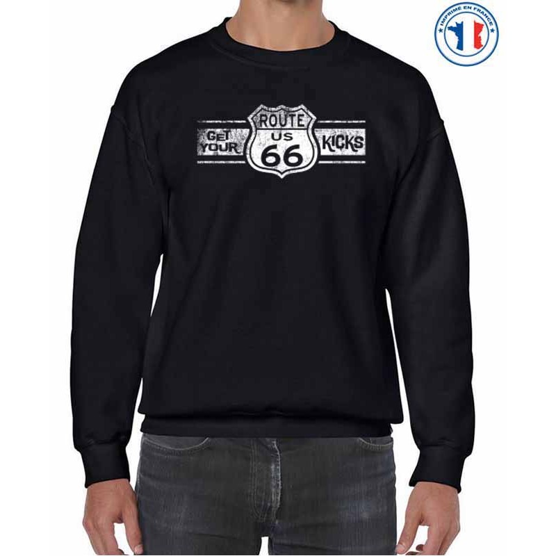 Bikers-Custom : Sweat biker GET YOUR KICKS 66