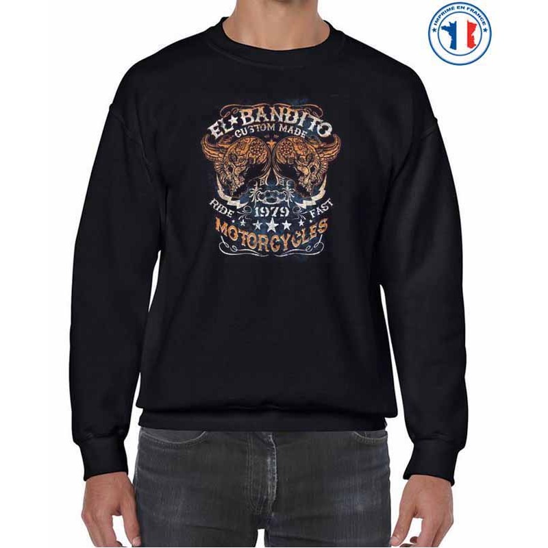 Bikers-Custom : Sweat biker BANDITO