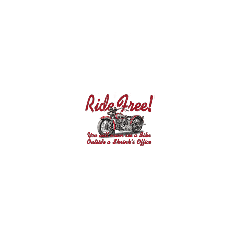 Bikers-Custom : Sweat zippé RIDE FREE !