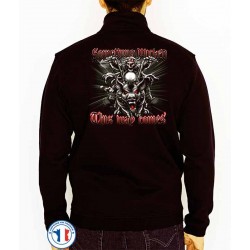 Bikers-Custom : Sweat zippé SOMETHING WICKED
