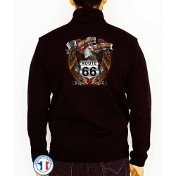 Bikers-Custom : Sweat zippé AMERICA'S EAGLE