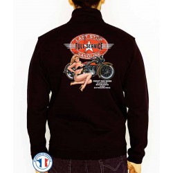 Bikers-Custom : Sweat zippé LAST TOP