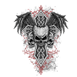 Bikers-Custom : Sweat zippé CROSS AND SKULLS