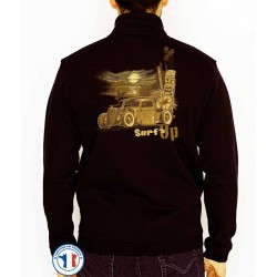 Bikers-Custom : Sweat zippé SURF'S UP