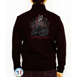 Bikers-Custom : Sweat zippé IRON RUMBLER'S