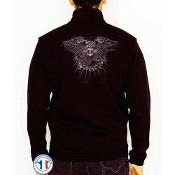 Bikers-Custom : Sweat zippé SHUT UP AND RIDE CREED