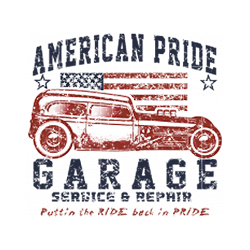 Bikers-Custom : Sweat zippé AMERICAN PRIDE GARAGE