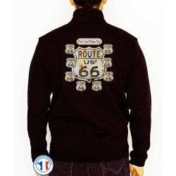 Bikers-Custom : Sweat zippé GET YOU KICKS