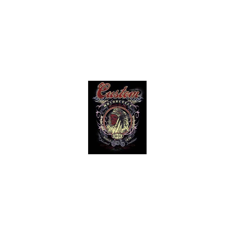 Bikers-Custom : Sweat zippé CUSTOM INDIAN