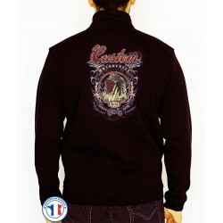 Bikers-Custom : Sweat zippé CUSTOM INDIAN