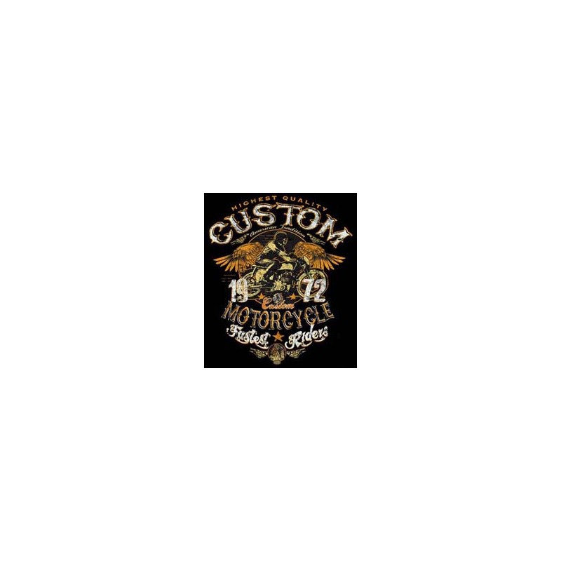 Bikers-Custom : Sweat zippé CUSTOM MOTORCYCLE