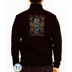 Bikers-Custom : Sweat zippé WICKET PISTON