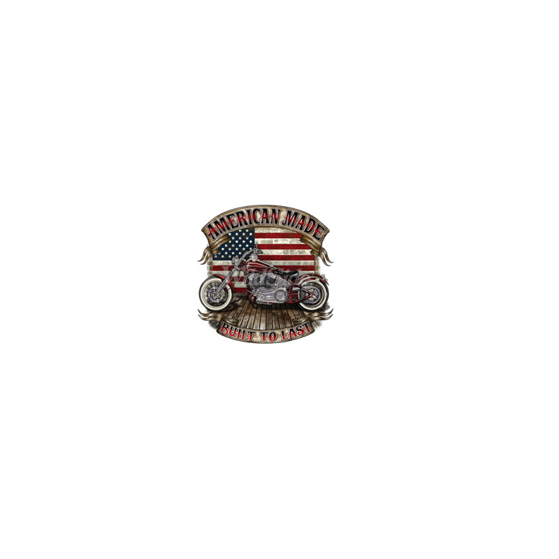 Bikers-Custom : Sweat zippé BUILT TO LAST