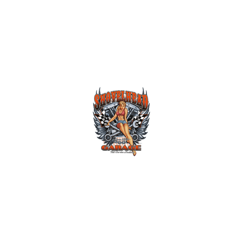 Bikers-Custom : Sweat zippé SHOVELHEAD