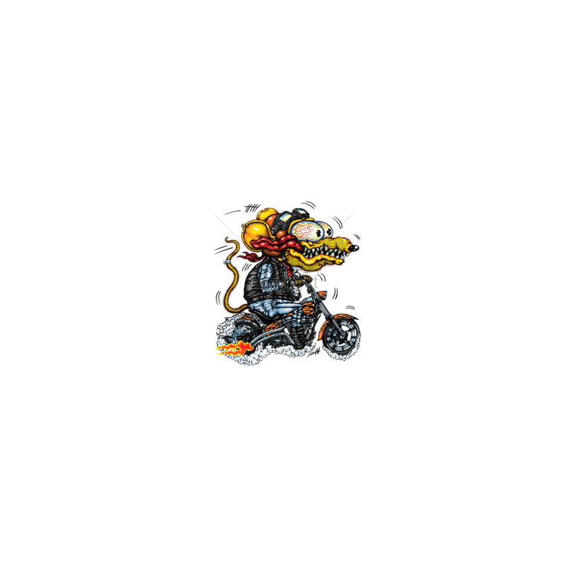 Bikers-Custom : Sweat capuche YELLOW MONSTER ORANGE CYCLE.
