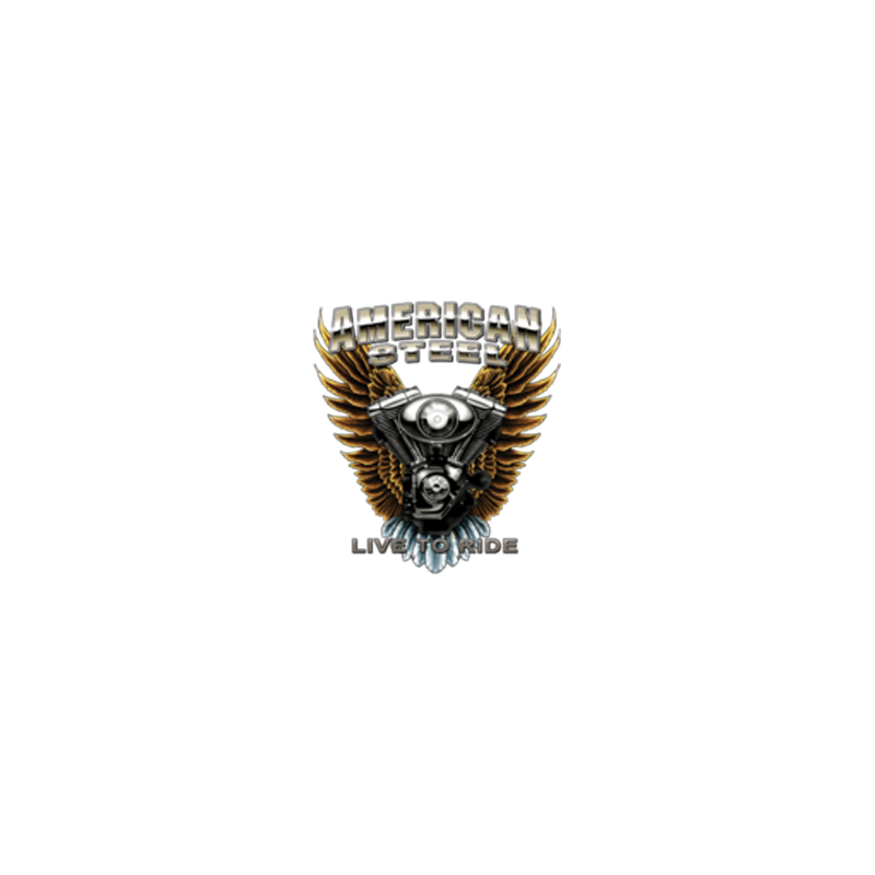 Bikers-Custom : Sweat capuche AMERICAN STEEL