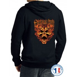 Bikers-Custom : Sweat capuche FEAR NO EVIL