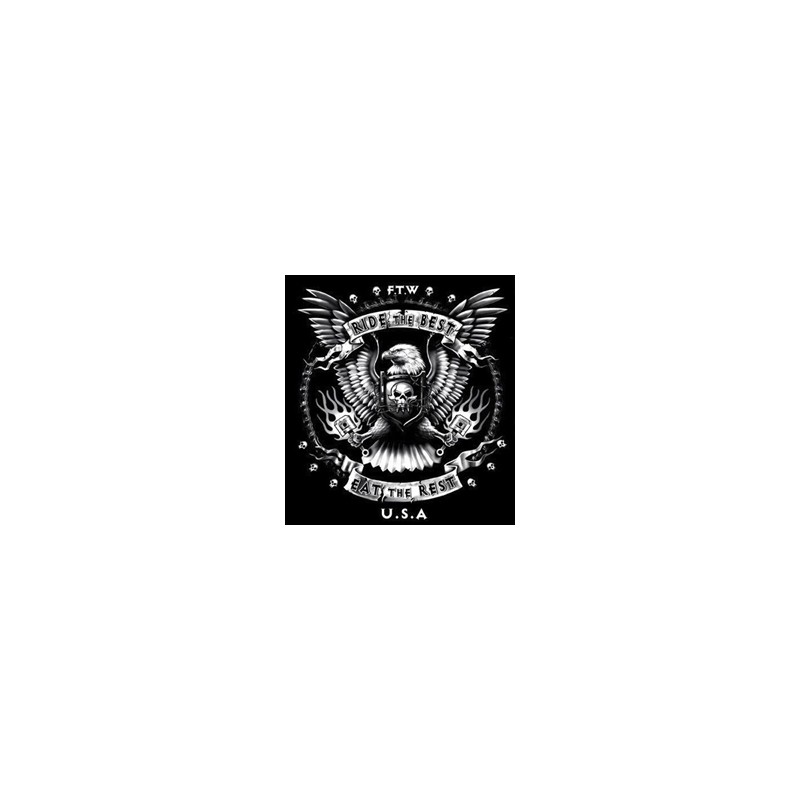 Bikers-Custom : Sweat capuche RIDE THE BEST FTW