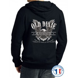 Bikers-Custom : Sweat capuche DIXIE