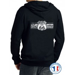 Bikers-Custom : Sweat capuche GET YOUR KICKS 66