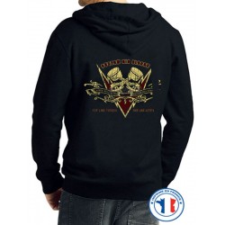 Bikers-Custom : Sweat capuche BIG BLOCKS
