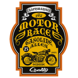 Bikers-Custom : Sweat capuche GASOLINE ALLEY