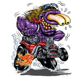 Sweat capuche zippé PURPLE MONSTER RED HOT ROD