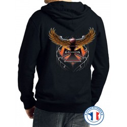 Bikers-Custom : Sweat capuche zippé EAGLE CHOPPERS