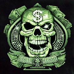 Bikers-Custom : Sweat capuche zippé MONEY TIME