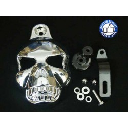 Caches klaxon skull pour Harley et custom.