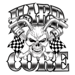 Bikers-Custom : Sweat capuche zippé HARDCORE