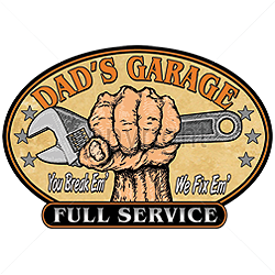 Sweat capuche zippé DAD'S GARAGE