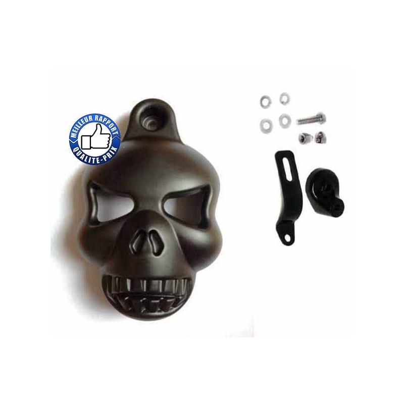 Bikers-Custom : Caches klaxon skull pour Harley et custom.