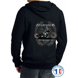 Bikers-Custom : Sweat capuche zippé BOBBER