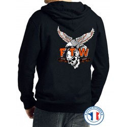 Bikers-Custom : Sweat capuche zippé FTW