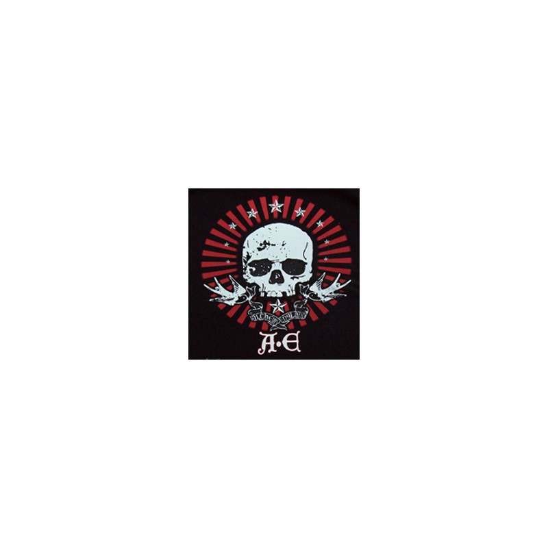 Bikers-Custom : Sweat capuche zippé A.E SKULL