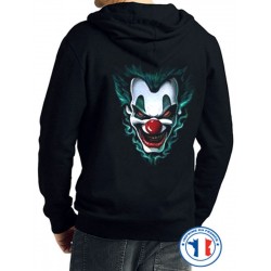 Bikers-Custom : Sweat capuche zippé CA