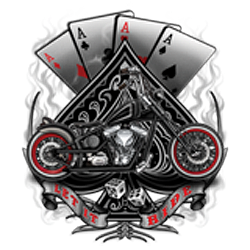 Bikers-Custom : Sweat capuche zippé LET IT RIDE