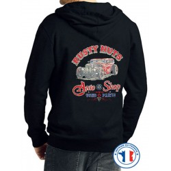 Bikers-Custom : Sweat capuche zippé CAPUCHE RUSTY