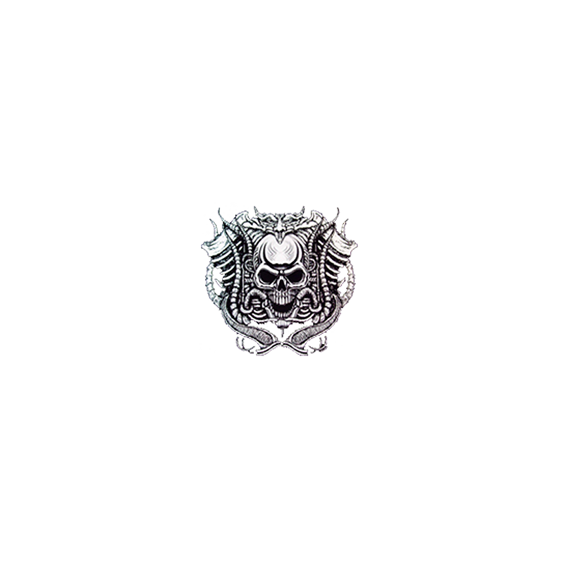 Bikers-Custom : Sweat capuche zippé SKULL MOTORCYCLE