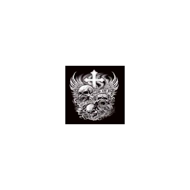 Bikers-Custom : Sweat capuche zippé DEAD CROSS